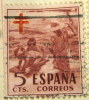 Spain 1951 Anti TB Fund Children On Beach 5c - Used - Oblitérés