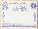 Entier Postal 50e Anniv. Des Postes Anglaises 1840/1890 Illustré Diligence, Train, Facteurs, Chevaux - Diligences