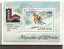 Liberia - Foglietto Usato: Giochi Olimpici Di Lake Placid 1980 - Winter 1980: Lake Placid