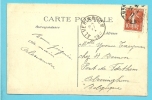 Kaart Vanuit PARIS Met Als Aankomst ALVERINGHEM Op 27/01/1917 (onbezet Belgie) - Niet-bezet Gebied