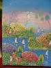 ART,FRANCE COLONIE,SAINT DOMINGUE EN FEVRIER 1997,REPUBLIQUE DOMINICAINE,HISPANIOLA,IL E,PEINTURE R JOHN,PARADIS - Oils