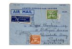 64331)lettera Aerea Olandese Con 2 Valori + Annullo - Airmail