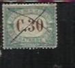 SAN MARINO 1897-1919 SEGNATASSE DUE TASSE TAXE  CENT. 30 TIMBRATO USED - Timbres-taxe