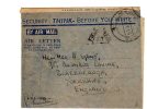 64335)lettera Aerea Indiana Da New Delhi Verso L'inghilterra  Con Annullo 1945 - Luftpost