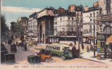 CPA Paris Porte Bd St-Martin, Autobus, Vielles Voitures, Old Cars, Animée - Transporte Público