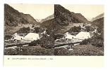 CPA ,stereoscopique,64 Les Pyrénées. Vue Aux Eaux Chaudes ,Bearn   ,stereo  Paypal - Bearn