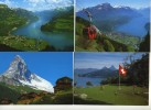 4 CPM - SUISSE : Rutliwiese - Matterhorn - Brunnen - Brunnen Am Vierwaldstattersee - Wald