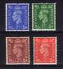 Great Britain - 1951 - Definitives (Sideways Watermark, Bad Perfs 1½d) - MNH - Neufs