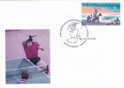 TABLE TENNIS EUROPEAN CHAMPIONSHIP, ZAGREB, CROATIA, 2002, SPECIAL COVER, OBLITERATION CONCORDANTE, ROMANIA - Tischtennis