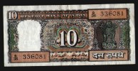 INDIA 10 RUPEES 1970-90 - Inde