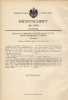 Original Patentschrift - Arronge`s Berliner Wäsche Manufactur , A.Heidemann In Berlin ,1900 , Vorhemd , Hemd !!! - Literatur