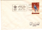 WINTER OLYMPICS CALGARY 1988, METTER MARK ON COVER, ROMANIA - Invierno 1988: Calgary