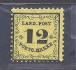 Baden 12kr Rural Postage Due From 1862 Scott # LJ-3 MH  Catalogue $26.00 - Neufs