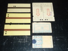 TITRES DE TRANSPORT - LOT DE 7 TICKETS DE BUS R.A.T.P - REGIE AUTONOME DES TRANSPORTS PARISIENS - 75 PARIS - Europe