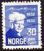 Norway 1932 Bjoernstjerne M. Bjoernson 30 Ore Blue Y & T 158 - Gebruikt