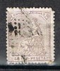 Sello 40 Cts Castaño Alegoria España 1873, Edifil Num 136 º - Used Stamps