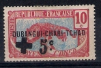 Oubangui 1916 , Maury 17d * (surcharge Couchée), Double Signature - Andere & Zonder Classificatie