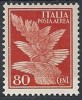 1930-32 REGNO POSTA AEREA SOGGETTI ALLEGORICI 80 CENT MH * -  RR10071-3 - Correo Aéreo