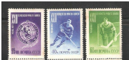 Russia/USSR 1957,Ice Hockey,World Championship,Moscow ,Scott # 1941-12,MNH** - Hockey (sur Glace)