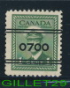 CANADA STAMP - KING GEORGE VI WAR ISSUE - SCOTT No  249,  0,01ç, 1942 - GREEN - USED - - Gebruikt