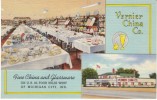 Michigan City IN Indiana, Vernier China Co. Galsware Store, C1940s Vintage Curteich Linen Postcard - Andere & Zonder Classificatie