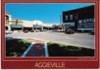 Aggieville In Manhattan KS Kansas, Main Street Scene, Autos Book Store Business Signs, C1980s/90s Vintage Postcard - Manhattan