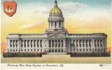 Frankfort KY Kentucky, State Capitol Building Architecture & State Seal, C1900s Vintage Postcard - Frankfort