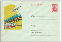 Russia USSR 1962 Aviation Plane Airplane Airship Transport Train Ship Bridge Railway - 1960-69