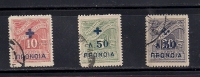 GREECE 1937 POSTAGE DUE OVERP. WITH ACCENT  SET USED - Gebraucht