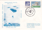 SKY DIVING, 1990, SPECIAL COVER, OBLITERATION CONCORDANTE, ROMANIA - Paracadutismo