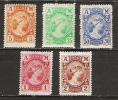 GREECE 1902 METAL VALUE AM SET MH - Unused Stamps