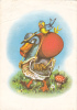 EASTER,MUSHROOMS,1968, CARD STATIONERY, ENTIER POSTAL, SENT TO MAIL, ROMANIA - Pasen