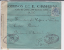 ESPAGNE - 1917 - ENVELOPPE COMMERCIALE AVEC CENSURE FRANCAISE De BILBAO Pour PARIS - Cartas & Documentos