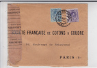 ESPAGNE - 1915 - ENVELOPPE COMMERCIALE AVEC CENSURE FRANCAISE De BARCELONA Pour PARIS - Brieven En Documenten