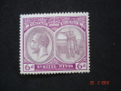 St Kitts-Nevis  1921  K.George V   6d     SG46aw    MH - St.Christopher, Nevis En Anguilla (...-1980)