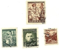 1939 - Slovacchia 43/44 + 47 + 51 Ordinaria C1406 - Gebraucht