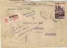 LETTRE ...  POUR MADAGASCAR  .MORONDOVA ..départ La Rochelle..1952.  Recommandée..scan. - Storia Postale