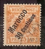 MAROC.Bureaux Allemands.1899.Michel N°5.OBLITERE.S22 - Marocco (uffici)