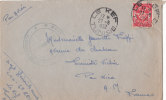 TUNISIE  LETTRE AVEC CORRESPONDANCE  1952 - Brieven En Documenten