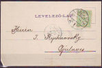 HUNGARY - MAGYAR O. -  PERFINS  ´´B. F.´´ - BREUER FERENCZ OFFICE CARD - BARCSTELEP  - 1906 - Perforiert/Gezähnt