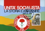 PARTITO SOCIALISTA ITALIANO PRESIDENTE REPUBBLICA SANDRO PERTINI 1996  MAXIMUM - Cartoline Maximum