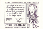 Sweden MNH Scott #1505a Complete Booklet STOCKHOLMIA ´86 - 1981-..