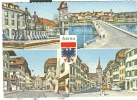 AARAU  - POSTCARD, COLOR, USED 1962, ITALY DESTINATION, - Aarau