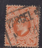 GB 1909 - 1911 4d ORANGE USED STAMP PERFS 14.. ( D205 ) - Oblitérés