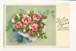 Cp, Fêtes Des Mères, Pour La Journée Des Mères...., Bouquet De Roses - Fête Des Mères