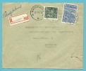 768+771 Op Brief Aangetekend Met Stempel ANTWERPEN 9  (VK) - 1948 Esportazione