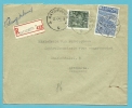 768+771 Op Brief Aangetekend Met Stempel ANTWERPEN 9  (VK) - 1948 Export