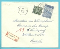 768+771 Op Brief Aangetekend Met Stempel BRUGGE 1B (VK) - 1948 Exportation