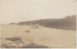 Boothbay Harbor ME Maine, Ferry Boats Harbour, Capital Island Pine Cliff C1910s Vintage Eastern Ill. Real Photo Postcard - Other & Unclassified