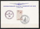 S462.-. BERLIN .-. 1956 .-. MI#:157 . NICE CARD . " INTERNATIONALER FLUGTAG FRANKFURT AM MAIN " 7- OKTOBER 1956 - Storia Postale